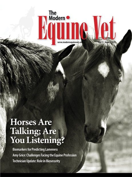 The Modern Equine Vet issue cover for February 2021