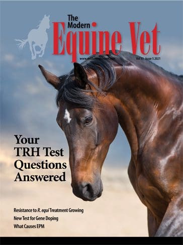 The Modern Equine Vet issue cover for May 2021